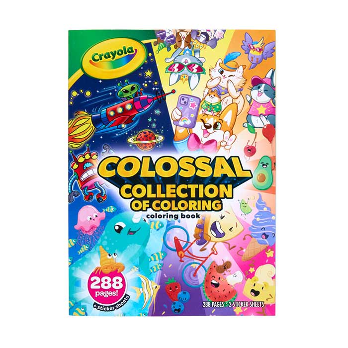 Colossal Collection of Coloring, 288 Coloring Book Pages. front view