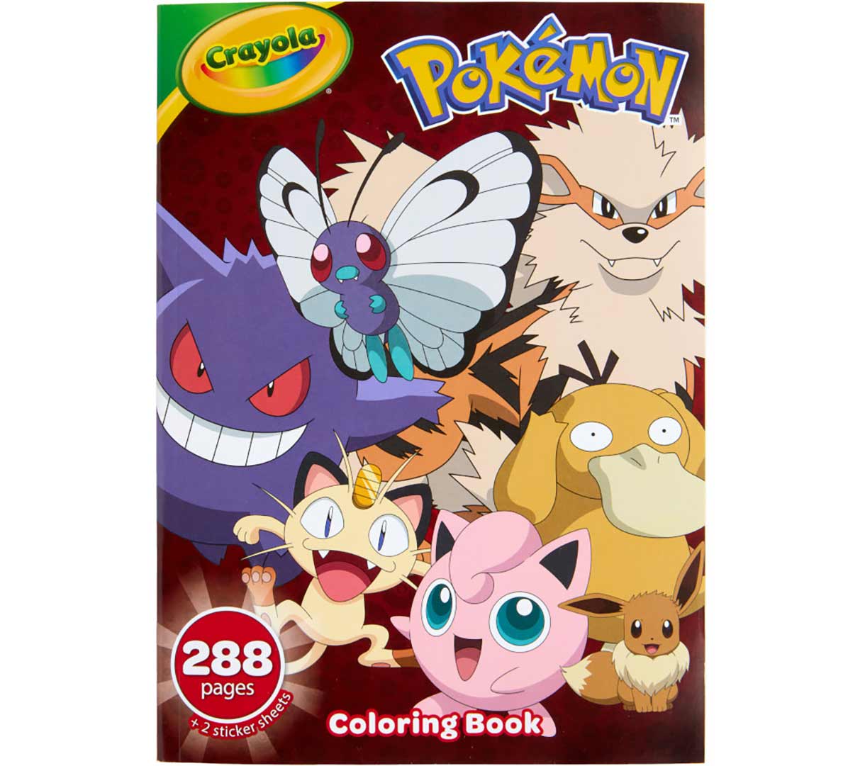 Pokemon coloring book. 288 pages. front view.