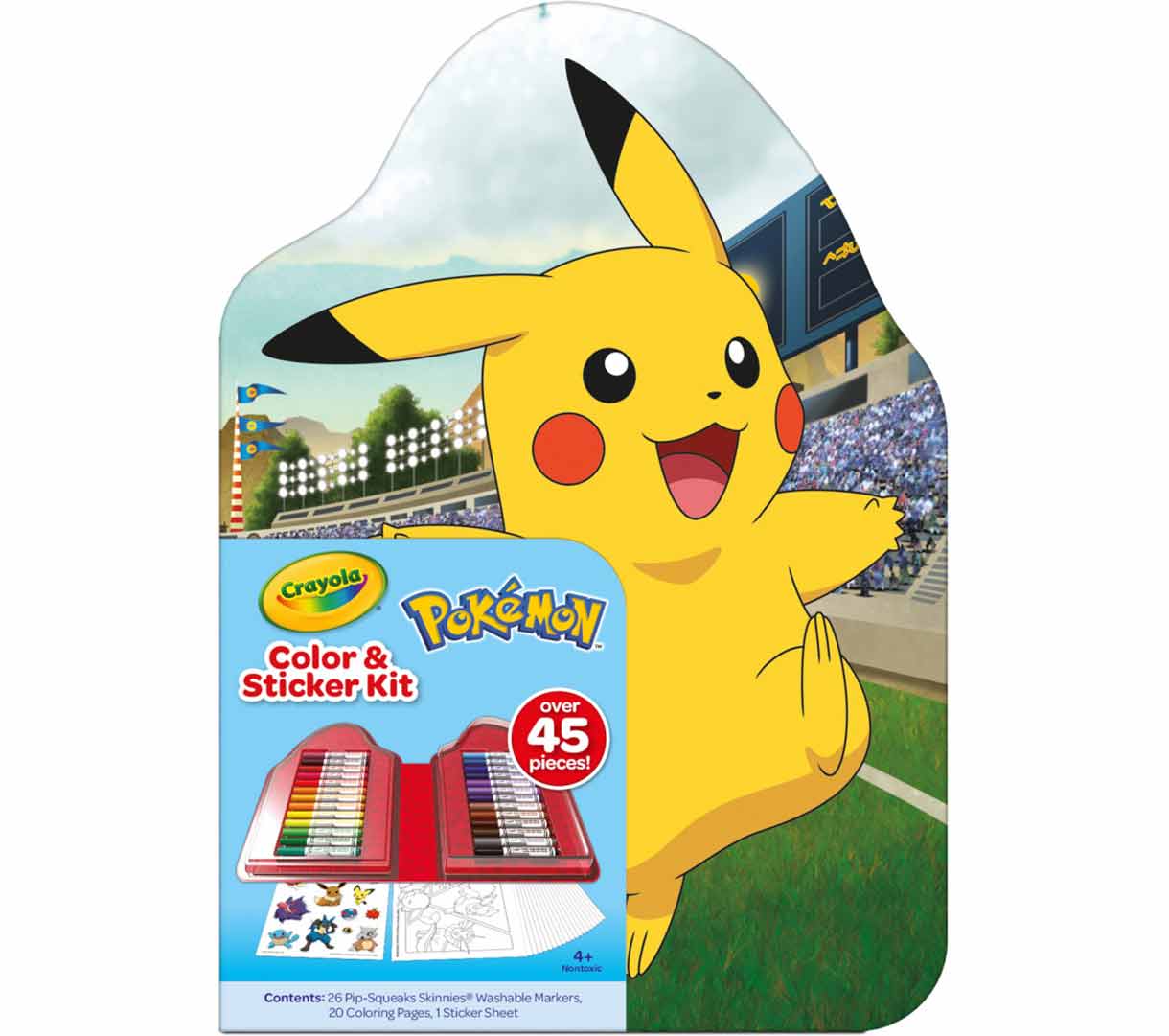 Pokemon Color & Sticker Kit front view.