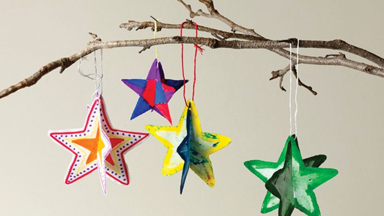 3D Paper Shape Ornaments