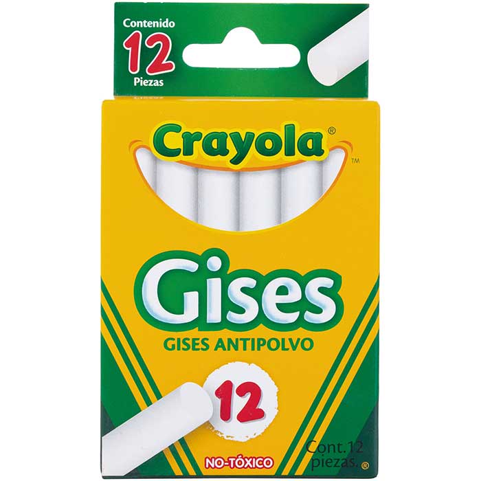 12 Gises Blancos Antipolvo vista frontal.