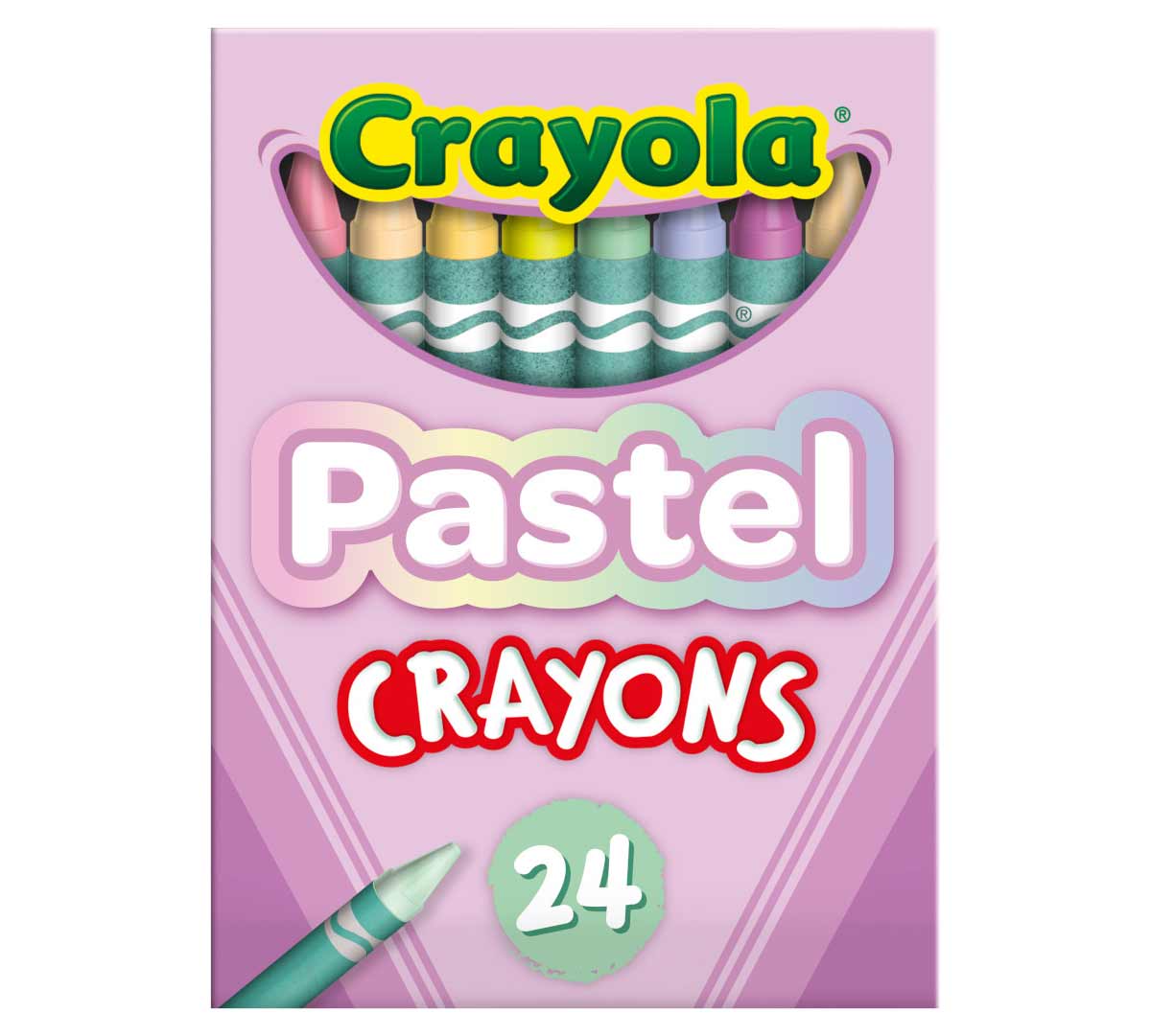 Pastel Crayons  24 count front view