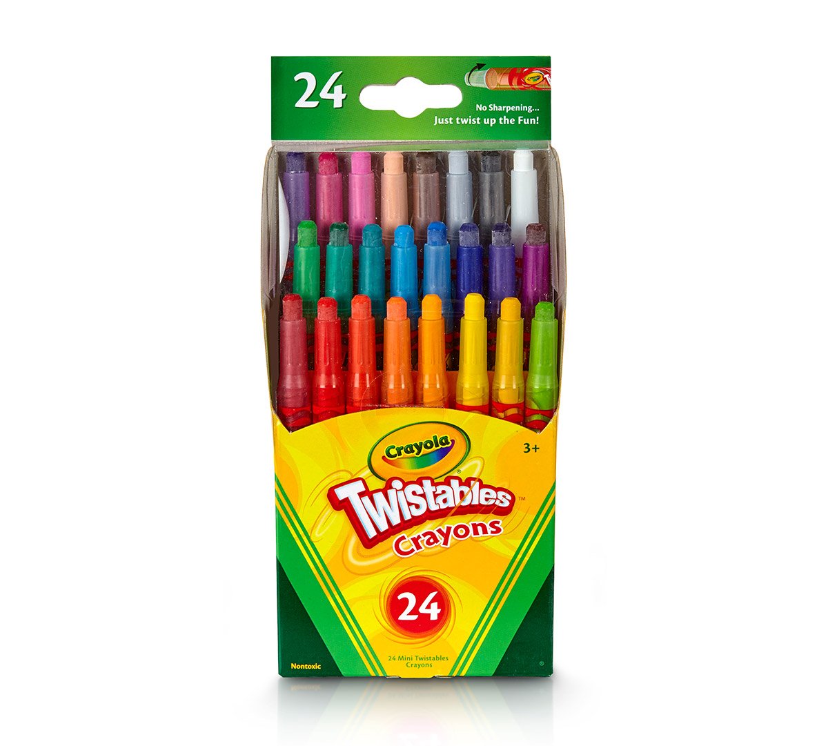 24 count Mini Twistable Crayons front view