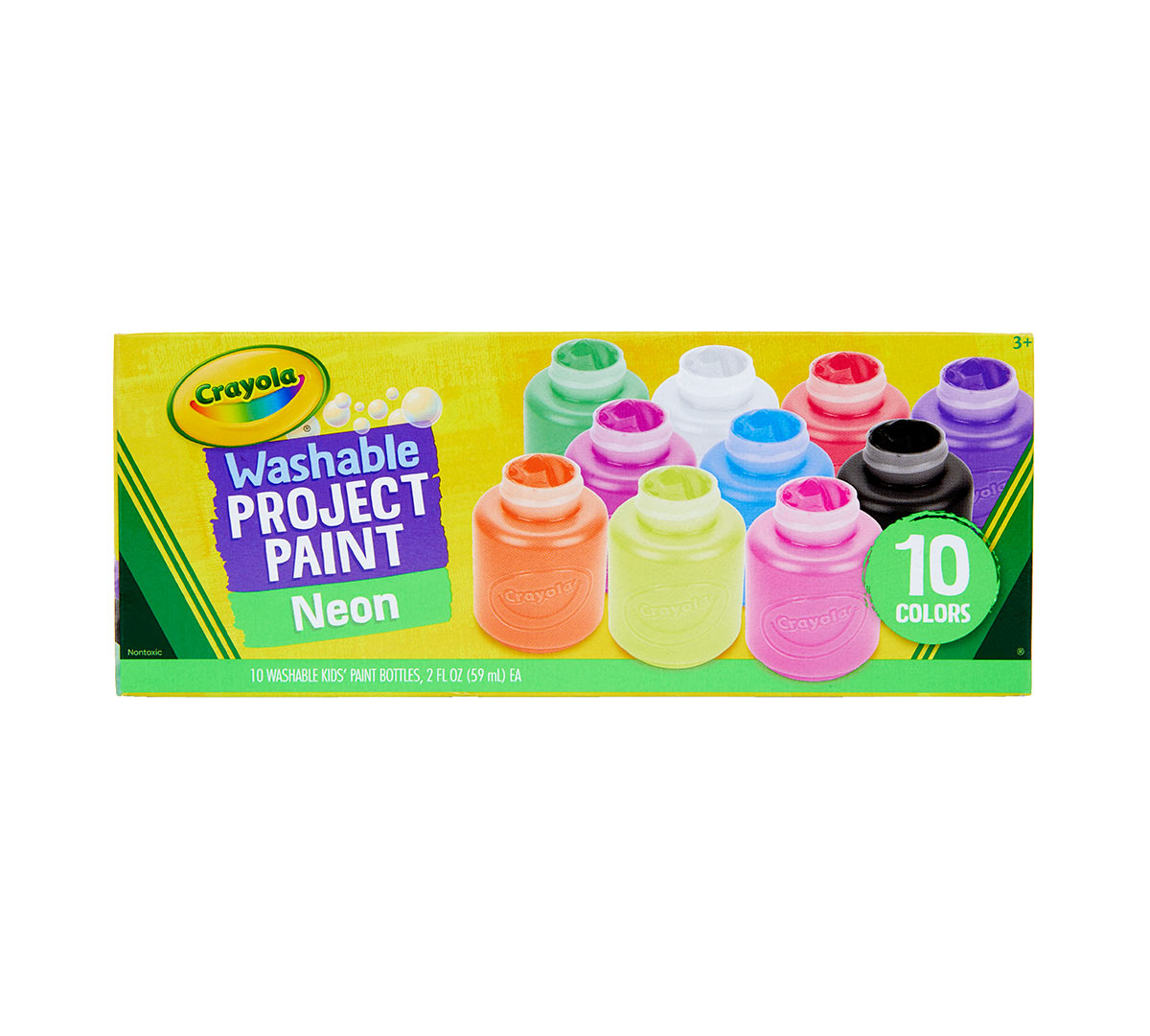 Washable Neon Paint  10 Count