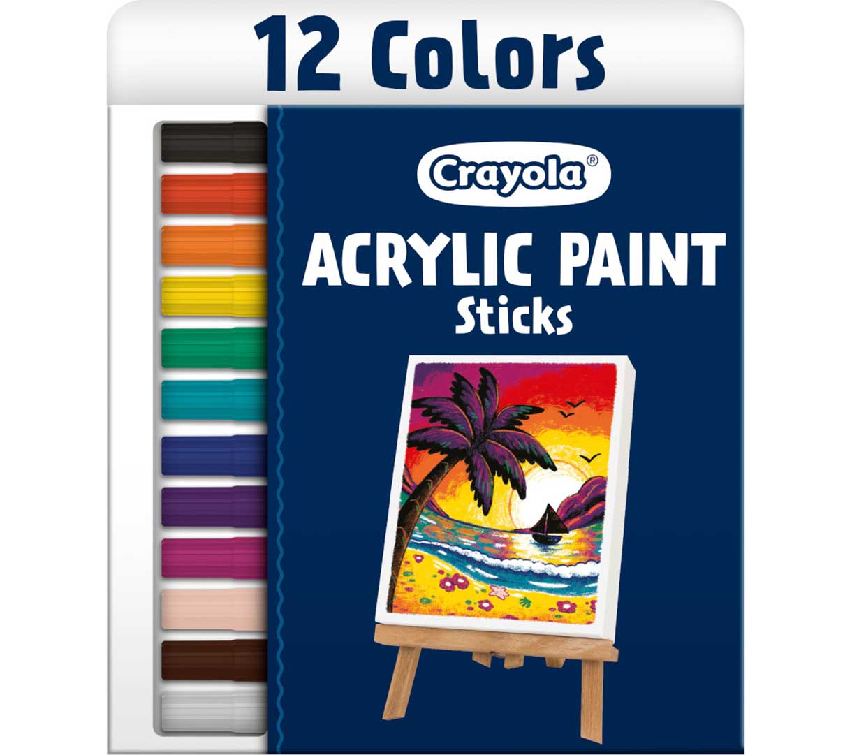 Acrylic Paint Sticks  12 count front view.