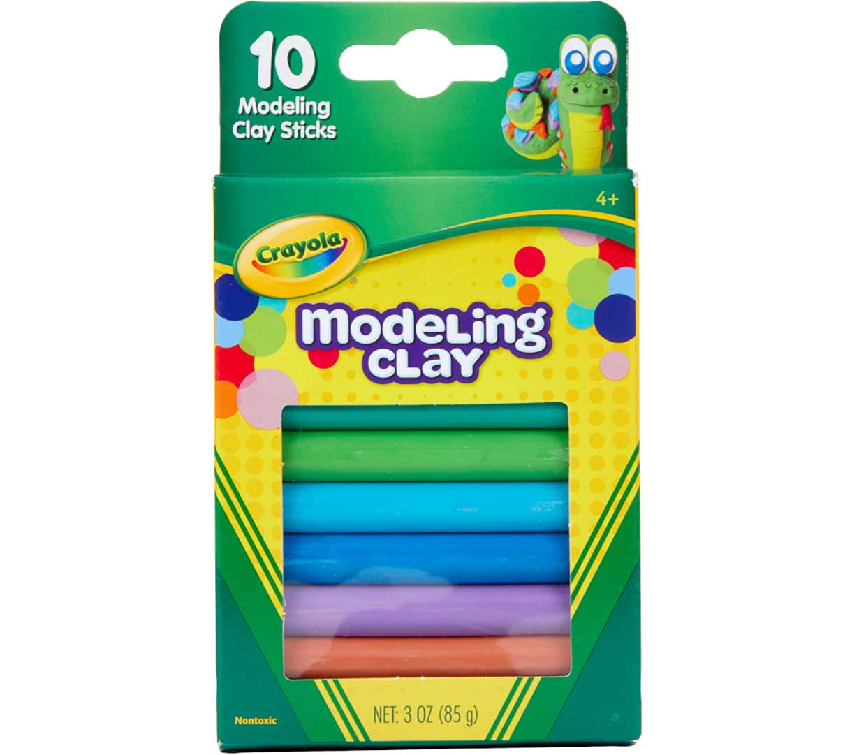Modeling Clay Sticks 10 count front view.
