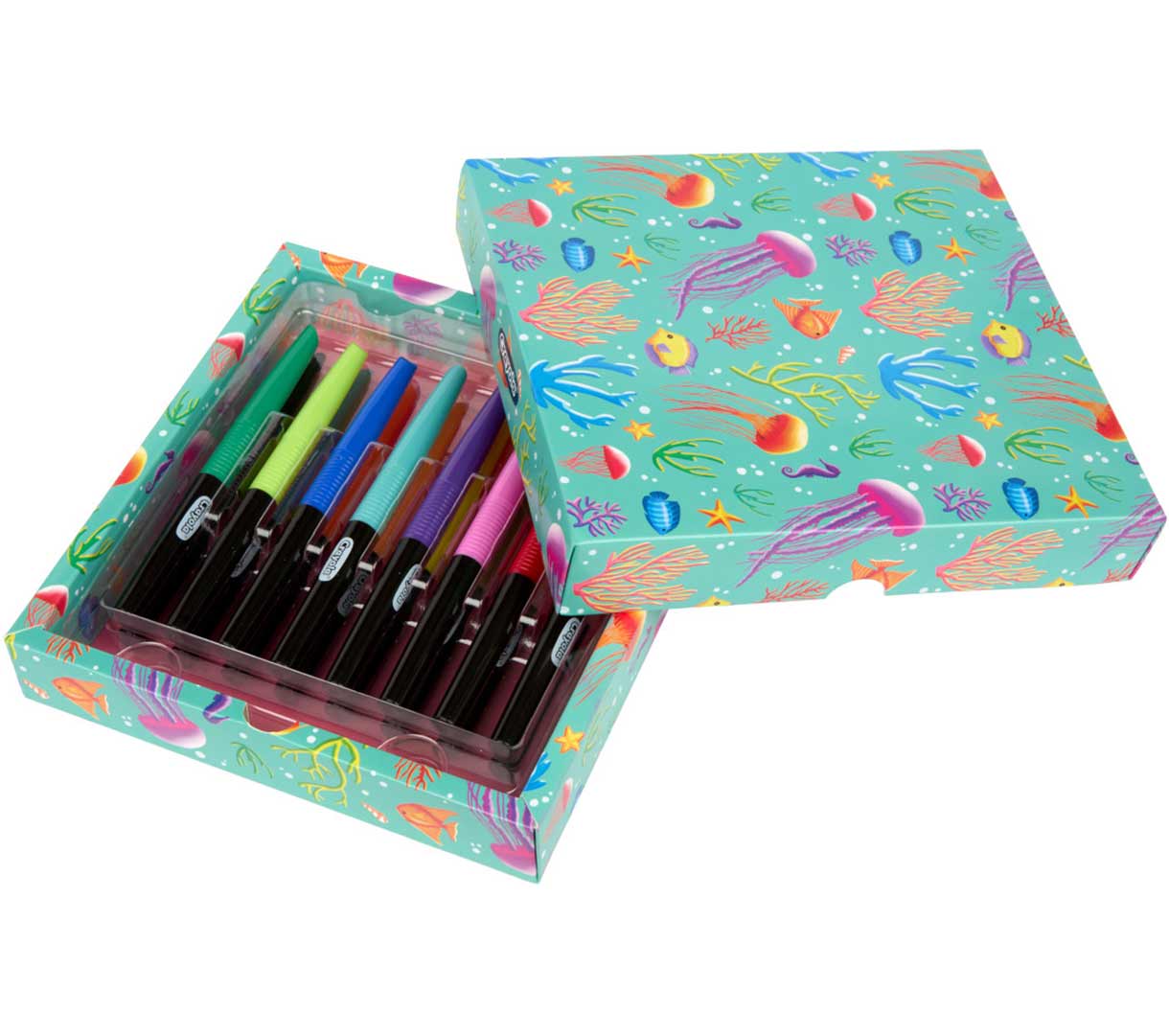 Brush Tip Blending Markers  16 count. packaging and contents.