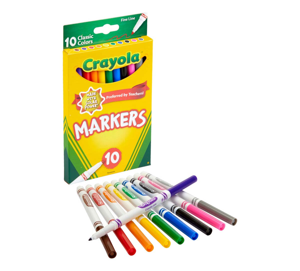 12 box classpack of 10 count classic markers  fine line.  individual box with contents.