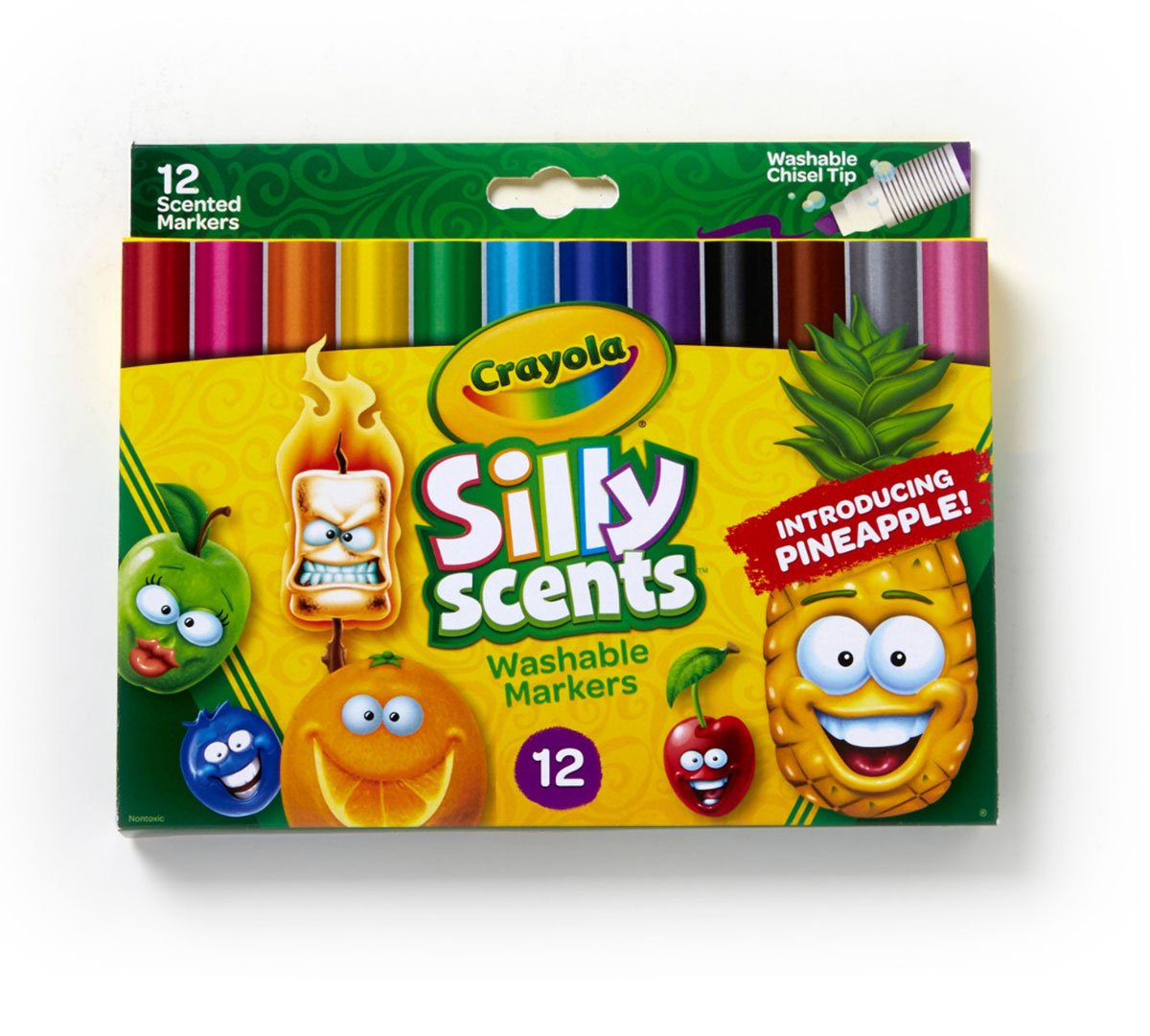 Silly Scents Markers Wedge Tips 12 count markers