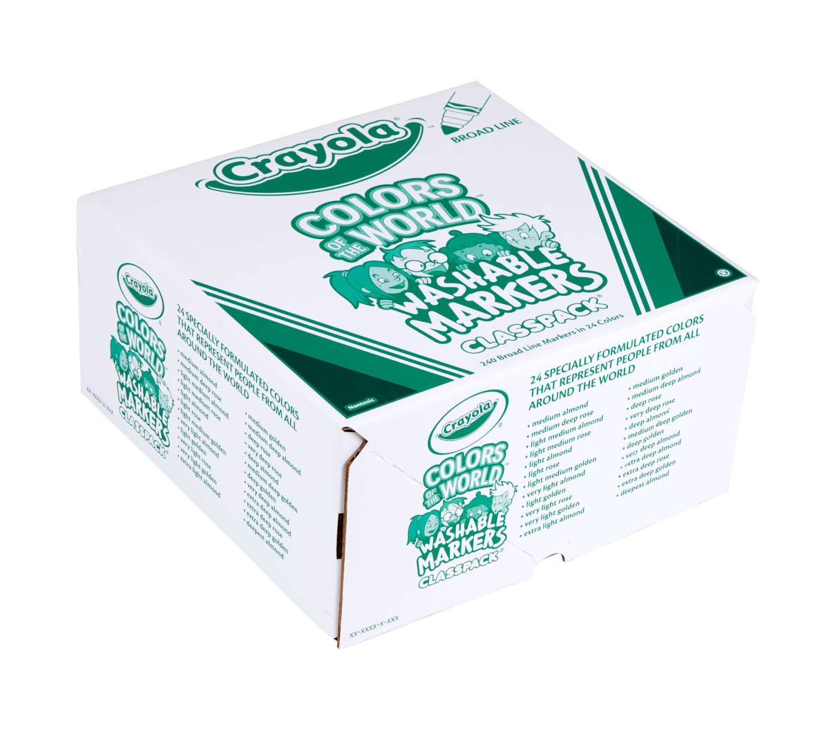 Colors-of-the-World Markers Classpack 240count top view