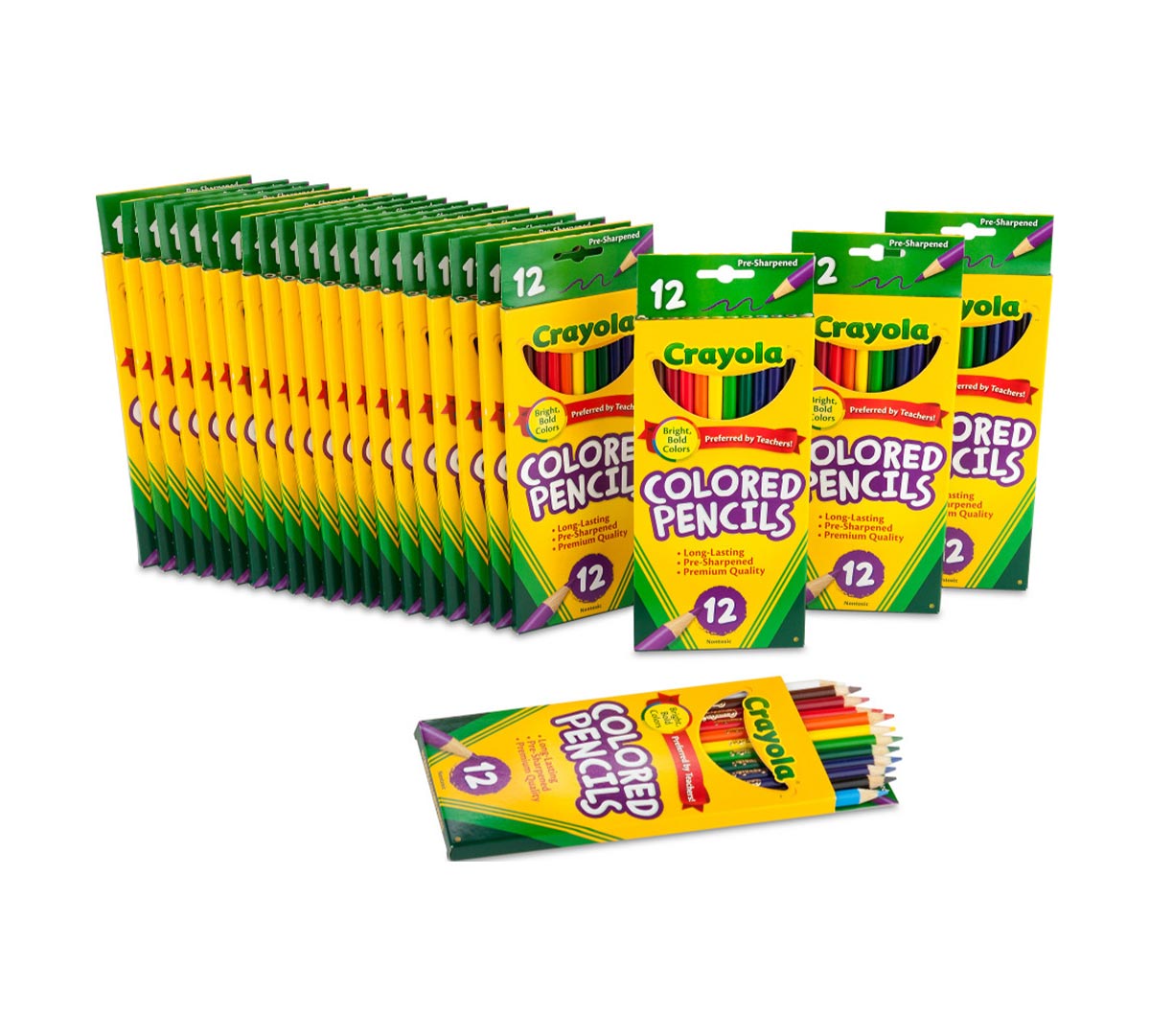 12 ct Long Colored Pencils  24 boxes per case packs included
