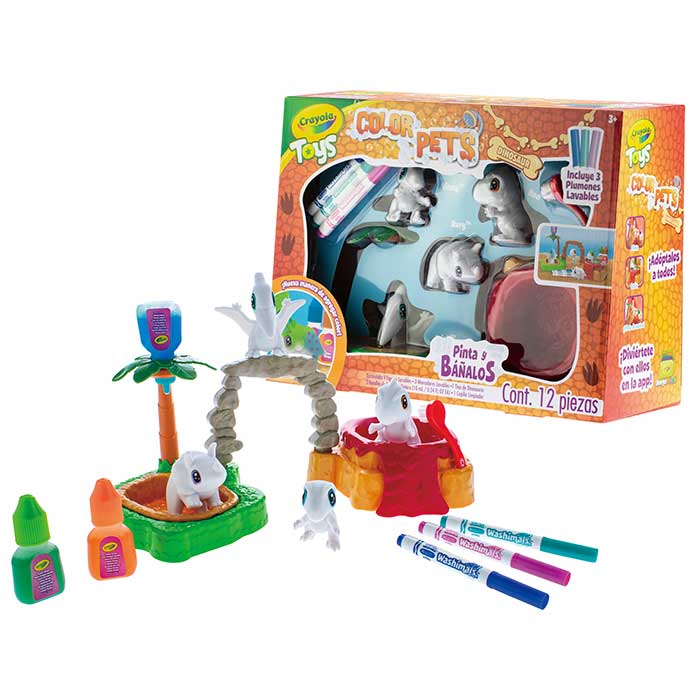 Vista frontal del juego Scribble Scrubbies Dino Island.