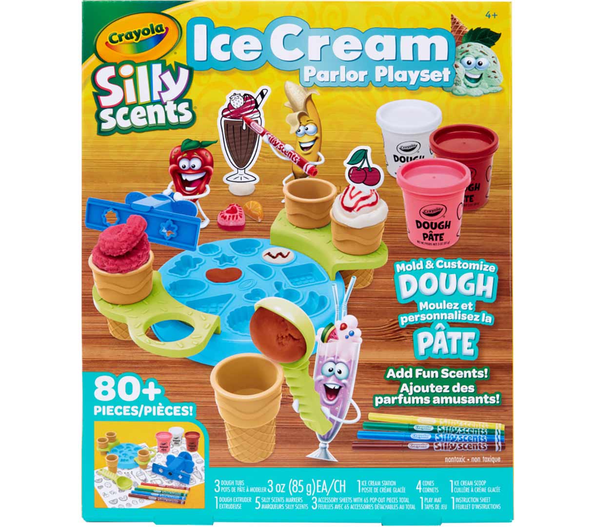 Silly Scents Ice Cream Parlor Play Set front view.