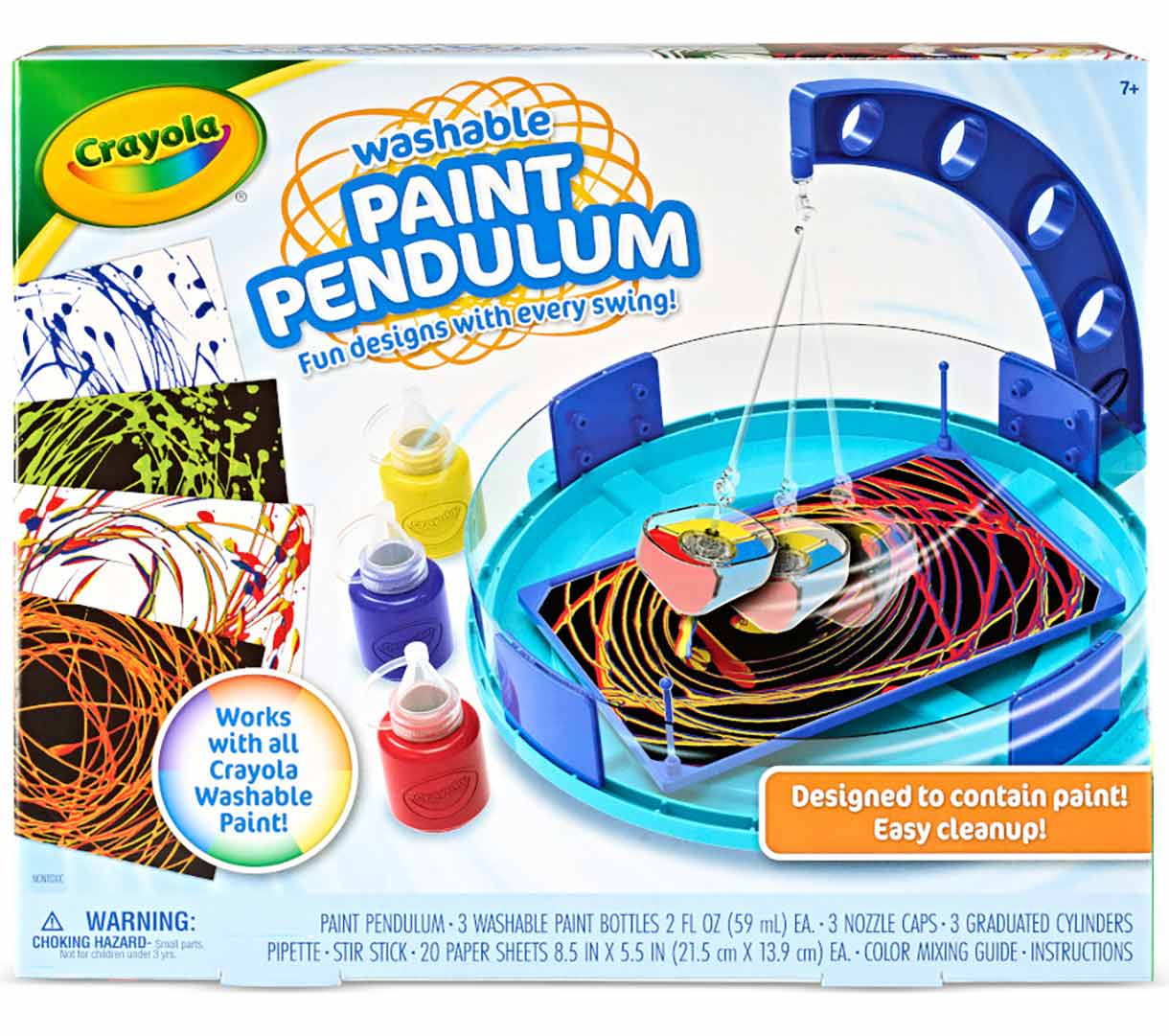 Washable Paint Pendulum front view.