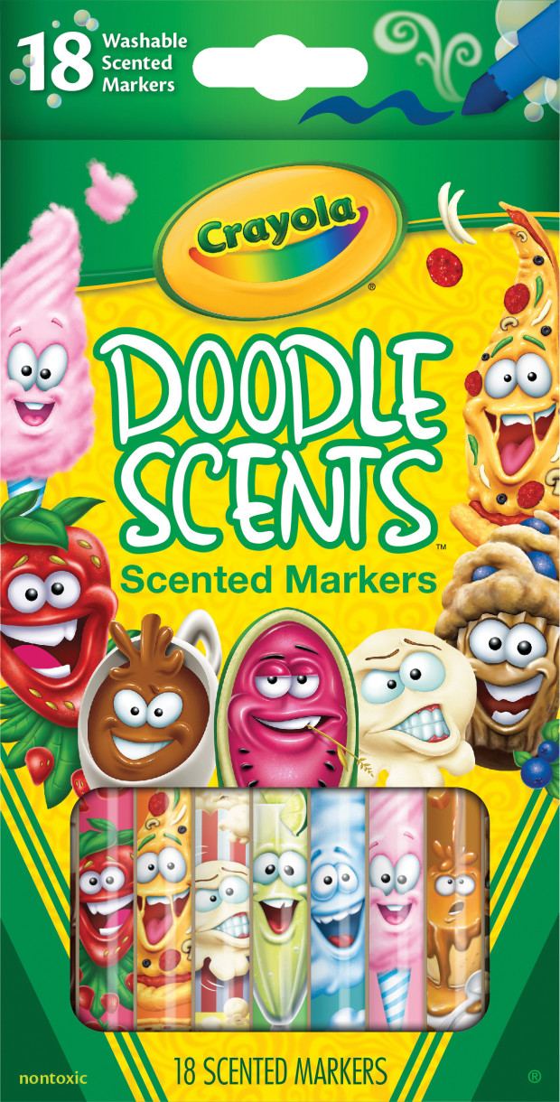 18 Doodle Scents™ Washable Scented Markers Front view