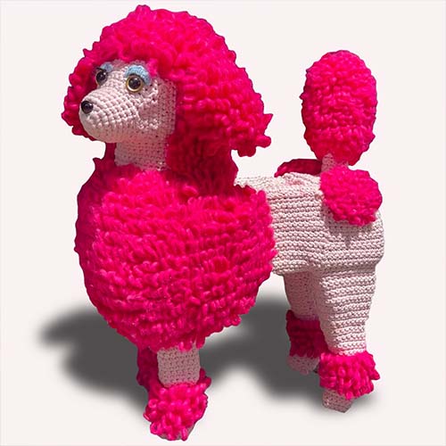 Crochet Fiber Art Poodle