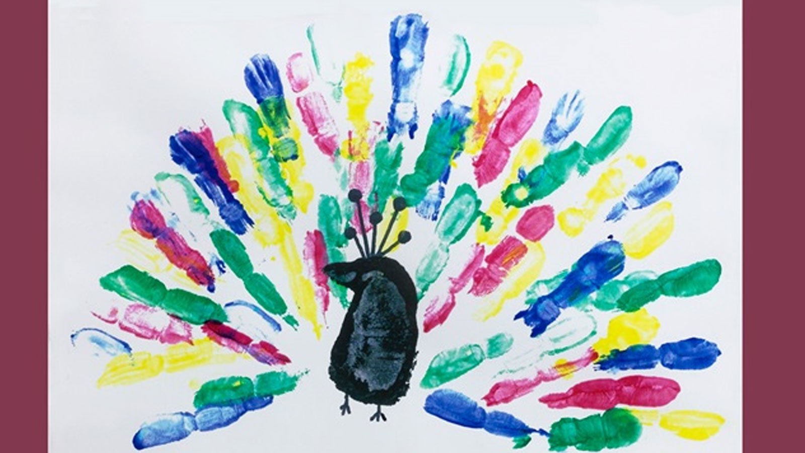 Color Wonder Fingerprint Peacock