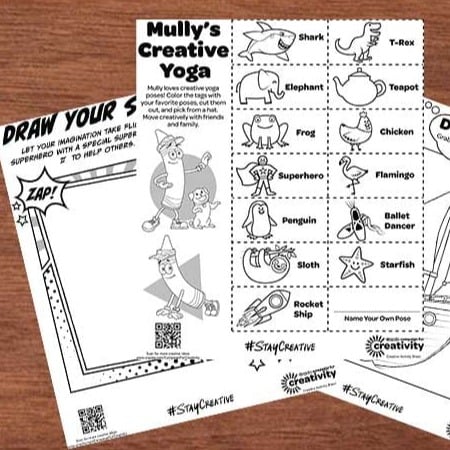 Creative Moments Activity Sheets on desktop.