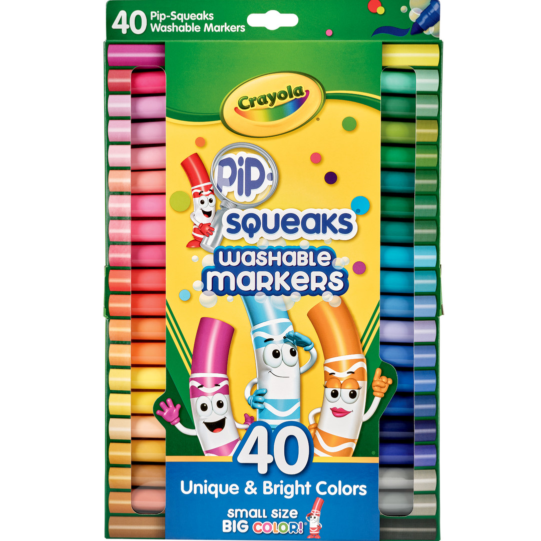 40 Pip-Squeaks™ Markers  Front view