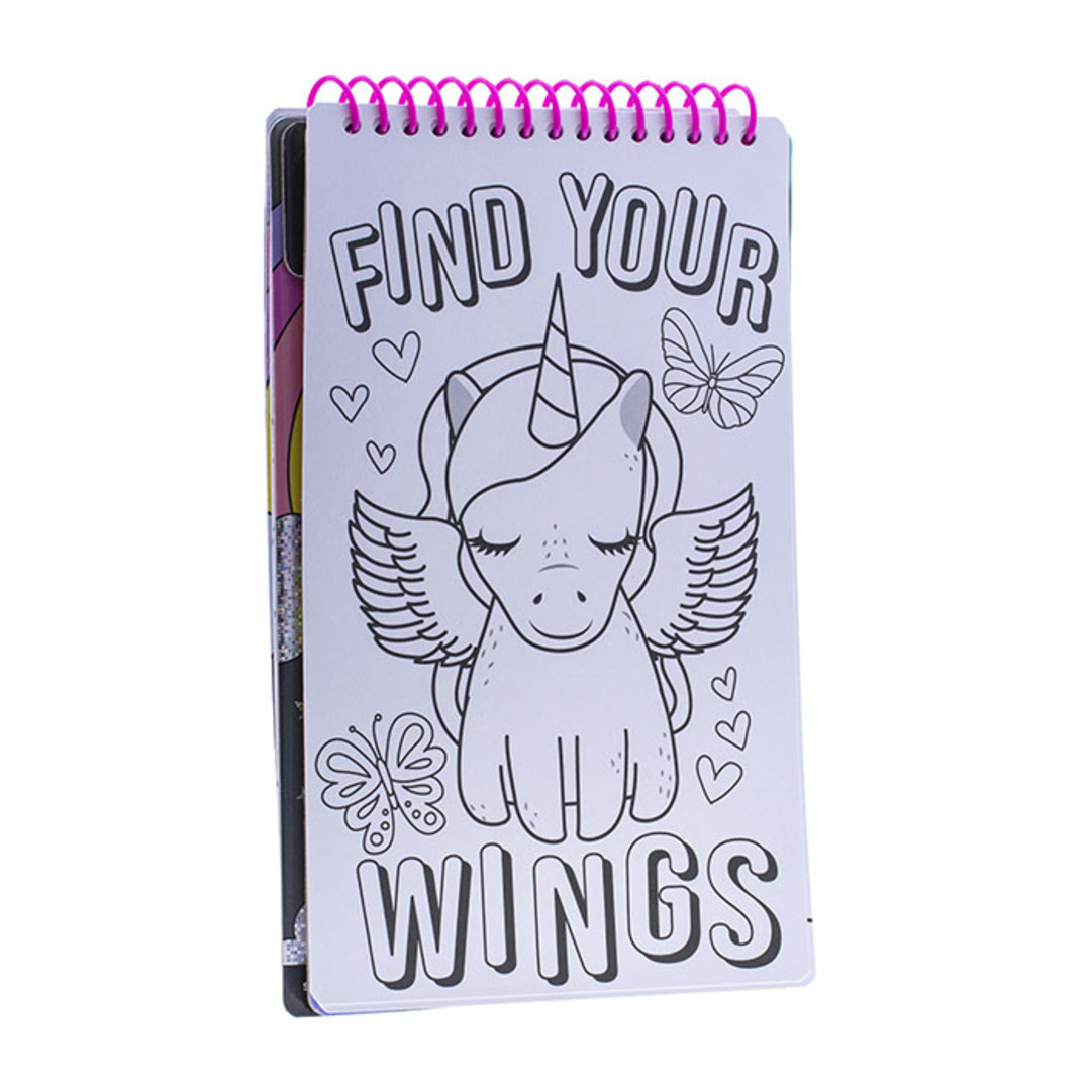 Cuadernillo Unicornio Mgico - "Magic portfolio" Packaging with contents