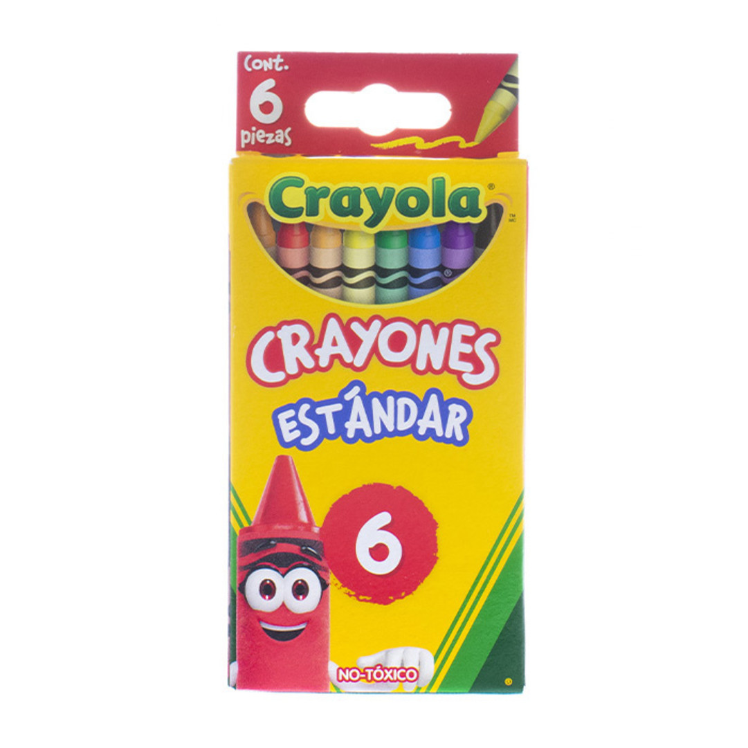 6 Crayones Estndar Front view