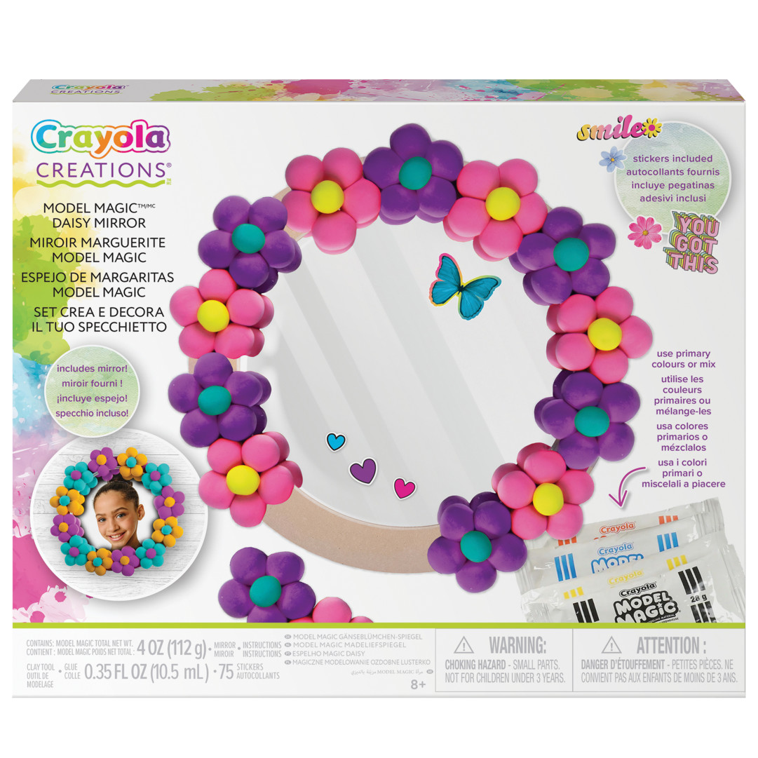 Creations® - Model Magic Daisy Mirror Kit Front view