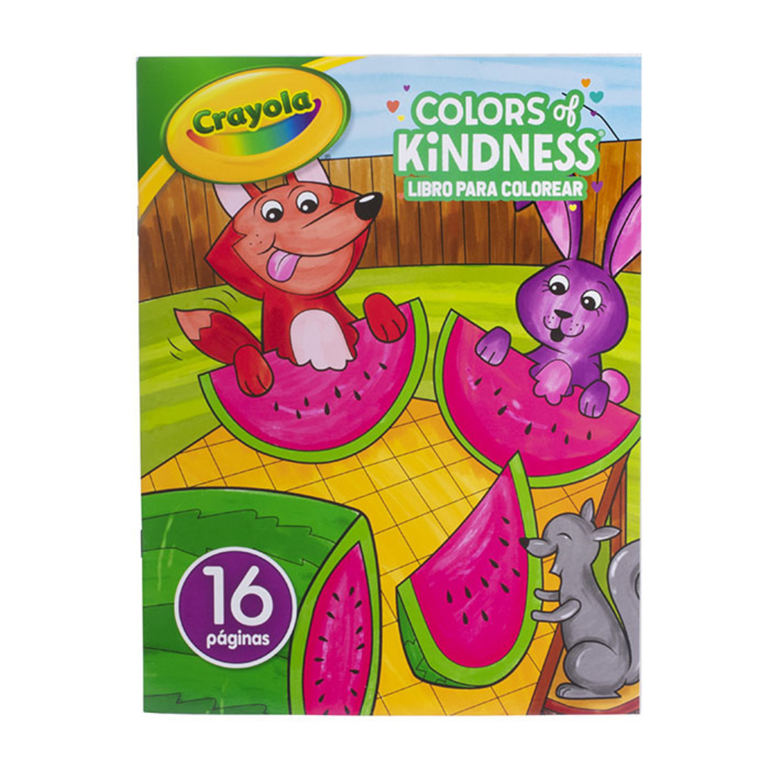 Libro para Colorear Colors of Kindness 16 pg Front view