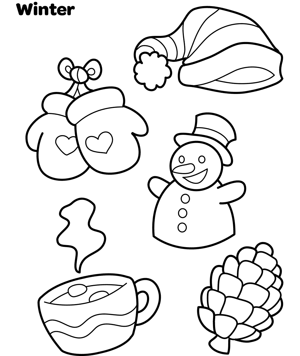wonderful winter coloring page